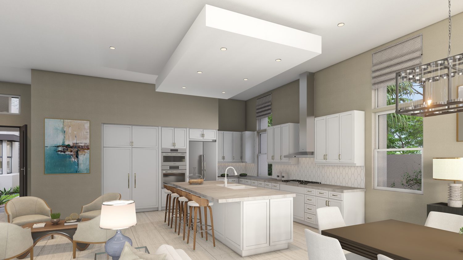 Just the kitchen