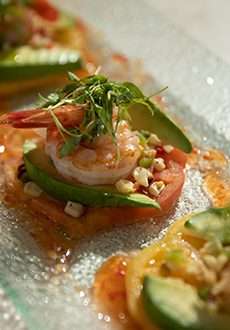 Shrimp salad at Andalusia